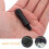 Mlins 2 Bolt Nut Trucks Ventildeckel 4,50x1,10x1,10 Cm Schwarz 8