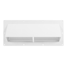 Extractor Vent Cover Wit Kunststof 1 Stuks 11,8X5,3X3,9In