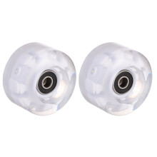 2 Lichtgevende Pu Rollerschaatswielen Voor Buiten Skaters
