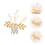 Eleganter Braut Perlen Haarkamm Gold Haarschmuck 4