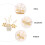 Eleganter Braut Perlen Haarkamm Gold Haarschmuck 8