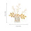 Eleganter Braut Perlen Haarkamm Gold Haarschmuck 7