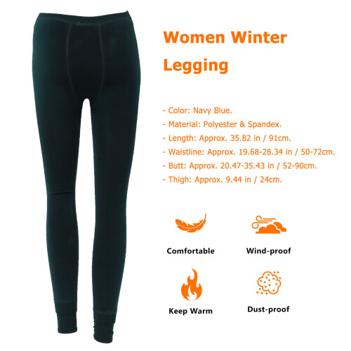 Raindrops Winter Damen Leggings Fleece Elastisch S 2