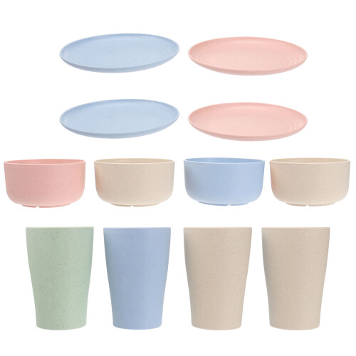 4 Sets Geschirr Mit Tasse Und Schüsseln 1
