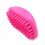 Silikon Haustier Massagebürste Pink Mit Verstellbarem Handgurt 4