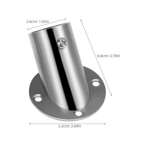 Bevel Flansch Basis Halterung Duschvorhangstange Halter 2