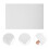 12Pièces Mini Tuiles Blanches En Plastique Décor Maquette Bâtiment 11