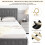 Comfy Living (5ft Kingsize, Grey) Colorado Bed Frame with Tanya Mattress 5