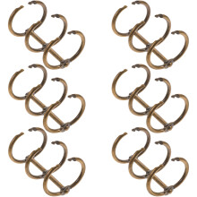 6Stk. Brown Metall Ringösen Aus Legierung Für Scrapbook Zwecke