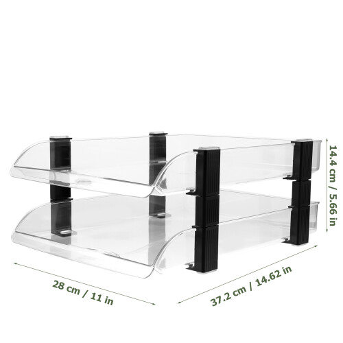 1X Organizer Transparante Tray Met Grote Capaciteit 2