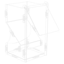 Kleintierfutterautomat Weiß 1 Satz 5,4x3,1x3,1 Zoll