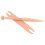 1 Set 2 Teile Holz Strickwerkzeuge Web-Schiffchen Einseitiger Stab 5