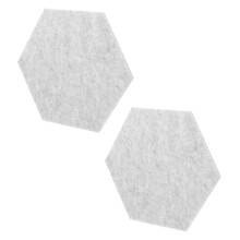 Soundabsorptie Grijze Polyester Wandpanelen 2 Stuks