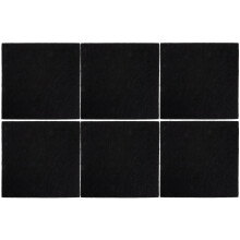 6 Stuks Wandakoestische Panelen Zwart Polyester Voor Filmkijken