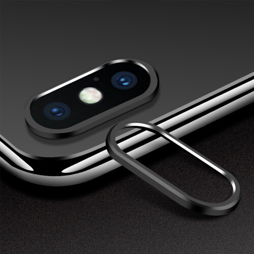 1Zwarte Lens Protector Ring Telefoon Camera Xs Max 2