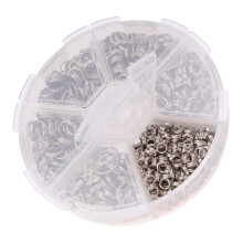 Splitringe Ringverschlüsse Silber Eisen 1 Set