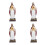 4 Blessed Holy Father Harzfigur Religiöses 5