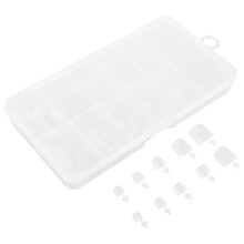 100 Fußpanzer Vollschutz-Set Kunstnagel Transparent