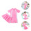 1 Set Einteiliger Badeanzug UV- Pink Polyester 5