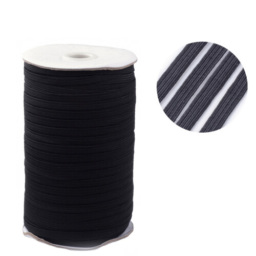 Verpackungsband Polyester 1 Rolle 0,6 Zoll Schwarz