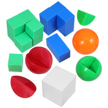 3 Sets Geometrische Körper Manipulatives, Abnehmbare Modelle