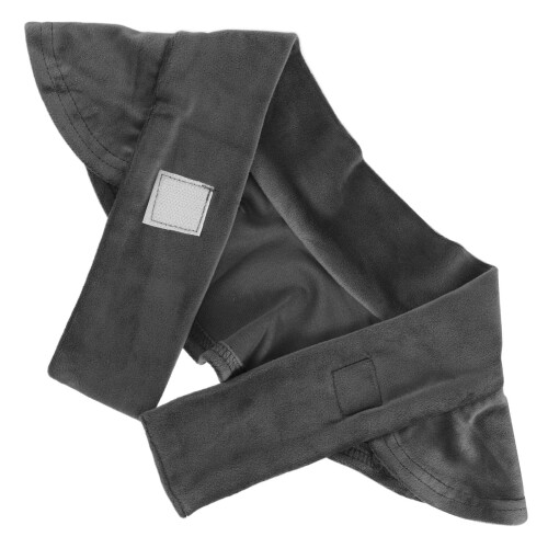 Shawl Valse Kraag Dames Velours Grijs