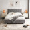 Comfy Living (5ft Kingsize, Grey) Colorado Bed Frame with Lucy Mattress 2
