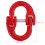 Safety Chain Accessory Attachment Hooks Latch Connecting Red 2