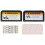2Pcs Auto Sun Visor Cards Holder Durable Black Plastic Car Organizer 1