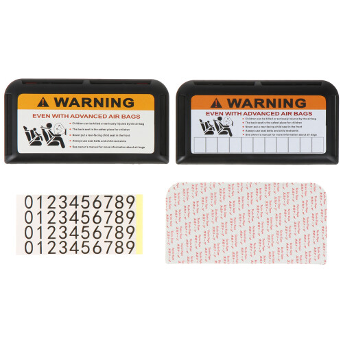 2Pcs Auto Sun Visor Cards Holder Durable Black Plastic Car Organizer