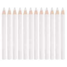 24Stk Spitze Bohrer Bleistift Wachs Weiß Nagelzubehör Punkt