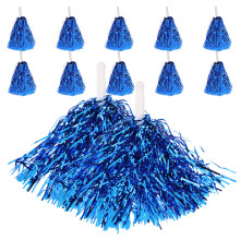12St Metallische Cheerleader-Tücher Handgehaltene Tanz-Accessoires