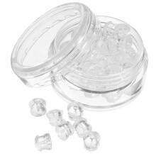30 Ohrstecker Mit Gummistopfen Für Durchstecher Ohrringe