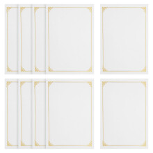 10 Offizielles Zertifikat 29,70x21,00x0,05 Cm Golden
