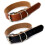 Collier En Cuir Vache Marron Pour Simple Robuste 1
