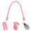 1Paire Sac À Main Rose Cuir Durable Remplacement Séduisant 4