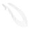 Sparkling Rijsteen Blauwe Rand Applique Bruid Wit 1