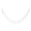 Sparkling Rijsteen Blauwe Rand Applique Bruid Wit 6