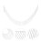 Sparkling Rijsteen Blauwe Rand Applique Bruid Wit 5