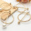 5Pièces Attaches Écharpe Dorées Et Accessoire Mode 3