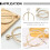 5Pièces Attaches Écharpe Dorées Et Accessoire Mode 11