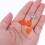 Glow Tacks Reflektierende Wegemarkierungsstifte Orange 50 6