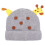 1St Babyhut Garn Wärmehut Winter Grau 3