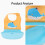 Raindrops Speichelbinde Baby Polyester Bunt 1 8