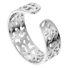 1 Zehenring Mode Hohler Ring Schmuck Silber