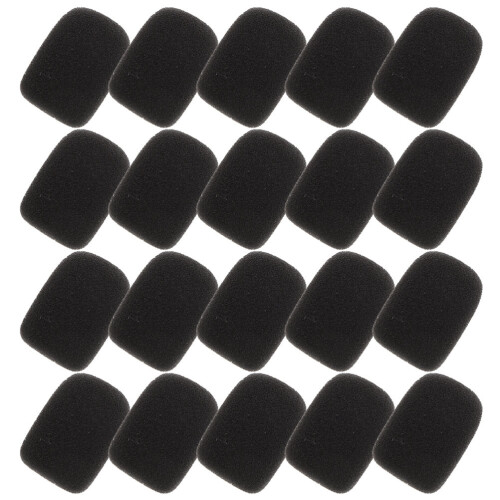 Microphone Mic Cover Wind Noise Reduction Schwarzer 24 1