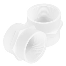 2Stück PVC-Rohrverbinder Weiß Für Sprinkleranlagen