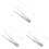 3 -Accessoire Weißer Dekorativer Gürtel Silber 2
