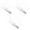 3 -Accessoire Weißer Dekorativer Gürtel Silber 3