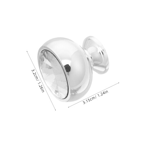 Modern Acrylic Crystal Pulls Easy Install Für Möbel 1